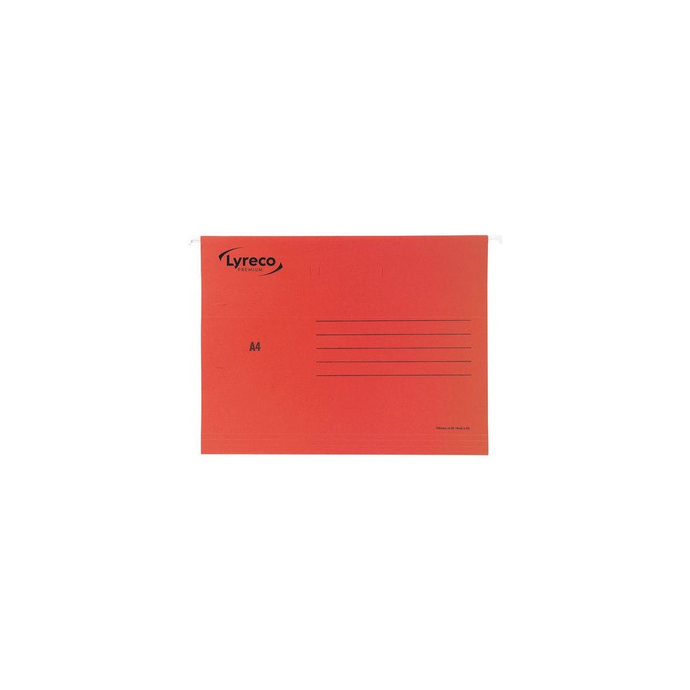 Lyreco PREMIUM Hängmapp LYRECO premium A4 röd 25/fp