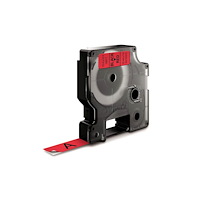 DYMO Ribbon S0720570 45017 12mm Black on Red