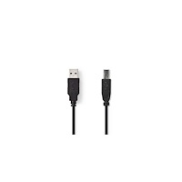 NEDIS Kabel NEDIS USB 2.0 A-B 1m svart