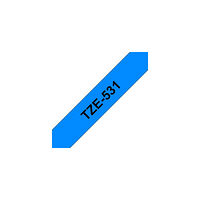 Brother Tape BROTHER TZE531 12mm svart på blå