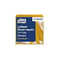 TORK Servett TORK LinStyle Middag gul 50/fp