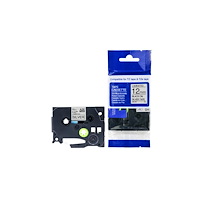 No Brand Tape 12mm TZe-931 svart på silver