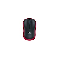 Logitech Logitech M185 - mus - 2.4 GHz - röd