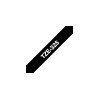 Brother Tape BROTHER TZE325 9mm vit på svart