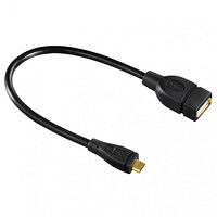Hama Adapter USB-Micro OTG Hona-Hane Guld Svart