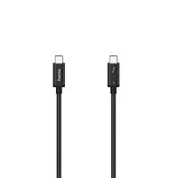 Hama Cable USB-C Thunderbolt-3 40 Gbit/s Ultra-HD 5K 0.5m Black