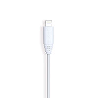 GEAR Laddkabel Lightning to USB-A 1m Vit MFI Rund Kabel