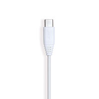 GEAR Charging Cable USB-A-USB-C 2.0 1m Vit gen2 Rund Kabel