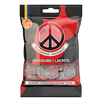Candy People Peacemärken Jordgubb & Lakrits 80 g
