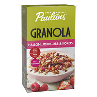 Paulúns Granola Hallon & Jordgubb 450 g