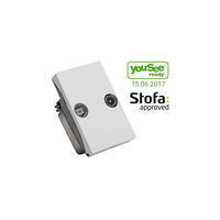 Triax Wall Outlet FM/TV TD 260E White