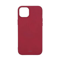 ONSALA Back Sil Touch Recycled MagSerie iPhone 15 Plus Deep Red