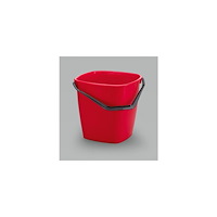 Durable Hink fyrkantig röd 14L