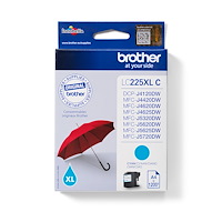 Brother Brother LC225XLC bläckpatroner 1 styck Original Cyan