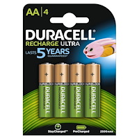 Duracell Duracell 4xAA Laddningsbart batteri AA