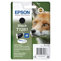 EPSON Epson Fox Enpack svart T1281 DURABrite Ultra-bläck