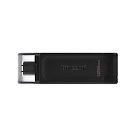 Kingston Technology Kingston Technology DataTraveler 70 USB-sticka 128 GB USB Type-C 3.2 Gen 1 (3.1 Gen 1) Svart