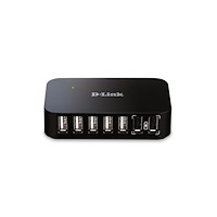 D-Link D-Link DUB-H7 USB 2.0 Type-B 480 Mbit/s Svart