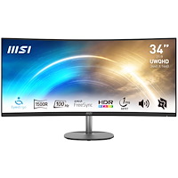 MSI MSI Pro MP341CQ platta pc-skärmar 86,4 cm (34") 3440 x 1440 pixlar UltraWide Quad HD Svart