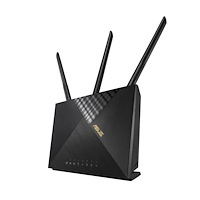 ASUSTeK COMPUTER ASUS 4G-AX56 trådlös router Gigabit Ethernet Dual-band (2,4 GHz / 5 GHz) Svart