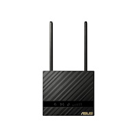 ASUSTeK COMPUTER ASUS 4G-N16 trådlös router Gigabit Ethernet Singel-band (2,4 GHz) Svart