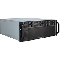 Inter-Tech Elektronik Handels Inter-Tech 4U-4408 Ställning Svart, Silver