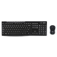 Logitech Logitech Wireless Combo MK270 tangentbord Mus inkluderad RF Trådlös QWERTY Nordic Svart