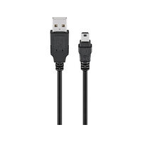 Goobay Goobay 93228 USB-kablar 0,15 m USB 2.0 USB A Mini-USB B Svart
