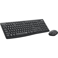 Logitech Logitech MK295 Silent Wireless Combo tangentbord Mus inkluderad USB QWERTY Amerikanskt internationellt grafit