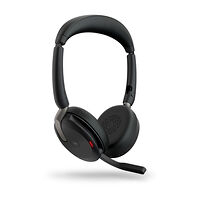 Jabra Jabra Evolve2 65 Flex MS Stereo - headset - USB-A - med trådlös laddningsplatta