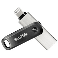 SANDISK SanDisk iXpand USB-sticka 64 GB USB Type-A / Lightning 3.2 Gen 2 (3.1 Gen 2) Svart, Silver