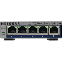 Netgear NETGEAR GS105E-200PES nätverksswitchar hanterad L2/L3 Gigabit Ethernet (10/100/1000) Grå
