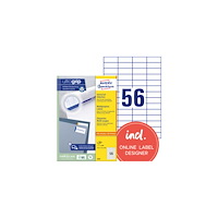 AVERY Etikett AVERY 52,5x21,2mm 5600/fp