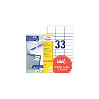 AVERY Etikett AVERY UG 70x25,4mm 3300/fp