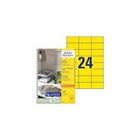 AVERY Etikett AVERY gul 70x37mm 2400/fp