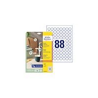 AVERY Etikett AVERY avtagb rund 20mm 880/fp