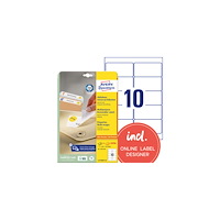 AVERY Etikett AVERY avtagb 96x50,8mm 240/fp