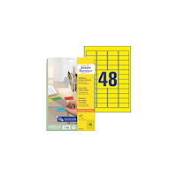 AVERY Etikett AVERY gul 45,7x21,2mm 960/fp