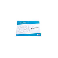 SOBER Kuvert konsument fp C4 FH vit 5/fp