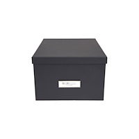 Bigso Box Förvaringsbox m.lock kartong grå