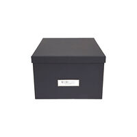 Bigso Box Förvaringsbox m.lock kartong grå