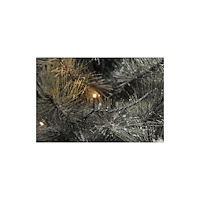 KONSTSMIDE Ljusslinga 120 amber micro LED 19m svart