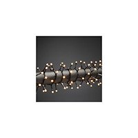 KONSTSMIDE Ljusslinga 400 amber LED 8,78m svart