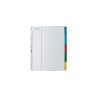 Lyreco Plastregister LYRECO A4+ PP 5-flik färg