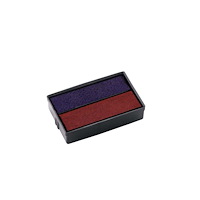 COLOP Stämpel Dynkas. COLOP E10 röd/blå 2/fp