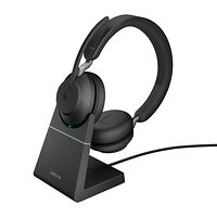 Jabra Jabra Evolve2 65 MS Stereo - headset - USB-A - med laddningsställ