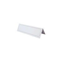 Durable Bordsskylt DURABLE 61x210mm vit 100/fp