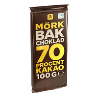 GARANT Bakchoklad Mörk 70% 100 g