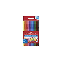 FABER-CASTELL Fiberpenna Grip blandade färger 10/fp