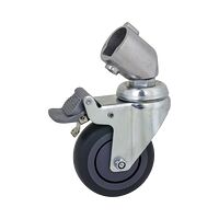 KUPO Kupo KC-080R 75mm Caster with Brake 22mm Round Adapter Set of Three